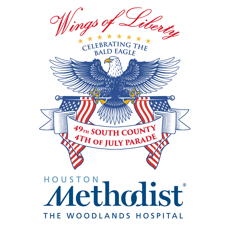 South County 2025 4th of July Parade Woodlands logo
